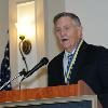 2022 Inductee Hugh Broomall addresses the audience.