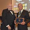 Inductee Kip Becker with his DAHF plaque
